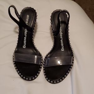Alexander Wang Nova Stud Clear Sandal